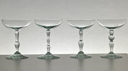 Champagne coup-4 pieces