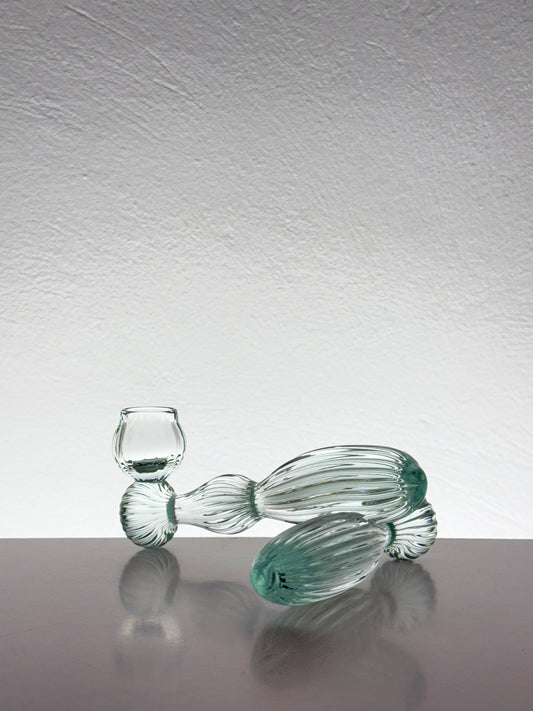 Organic candle holder-clear